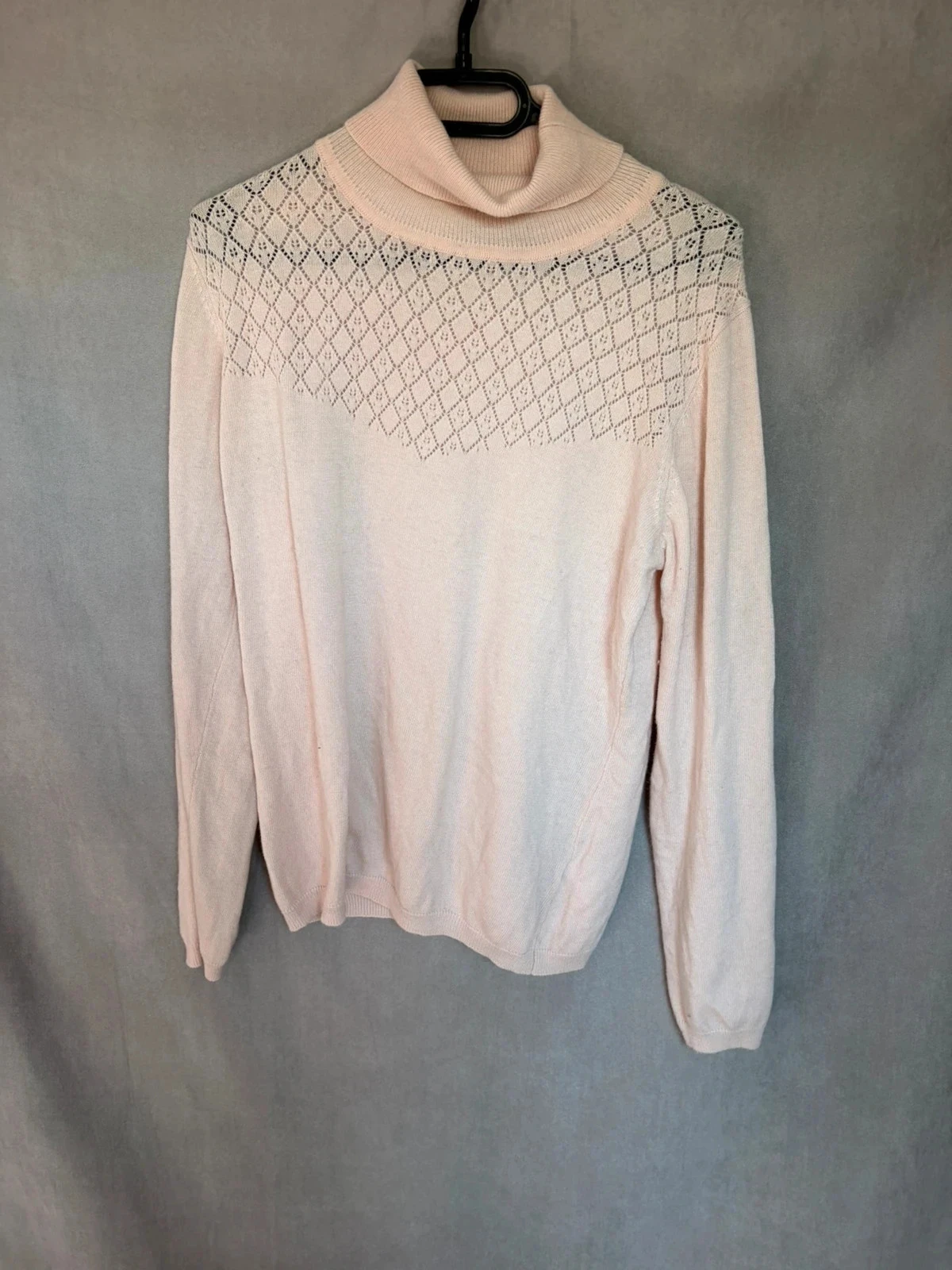 Pull rose pale fin taille 44